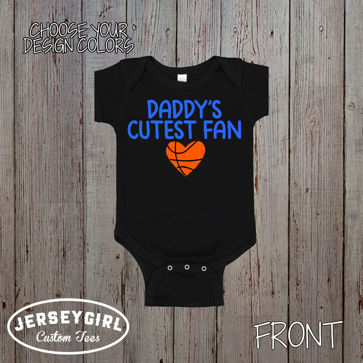 daddy's cutest fan basketball shirt
