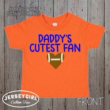 Daddy's Cutest Fan football bodysuit / shirt