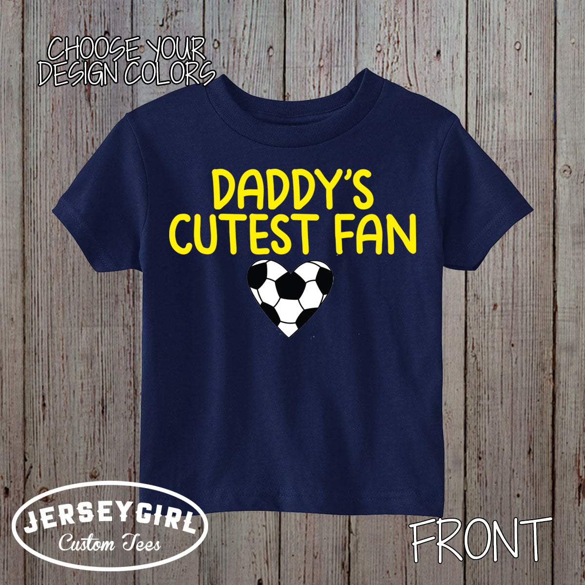 Daddy's Cutest Fan Soccer Bodysuit / Toddler Shirt