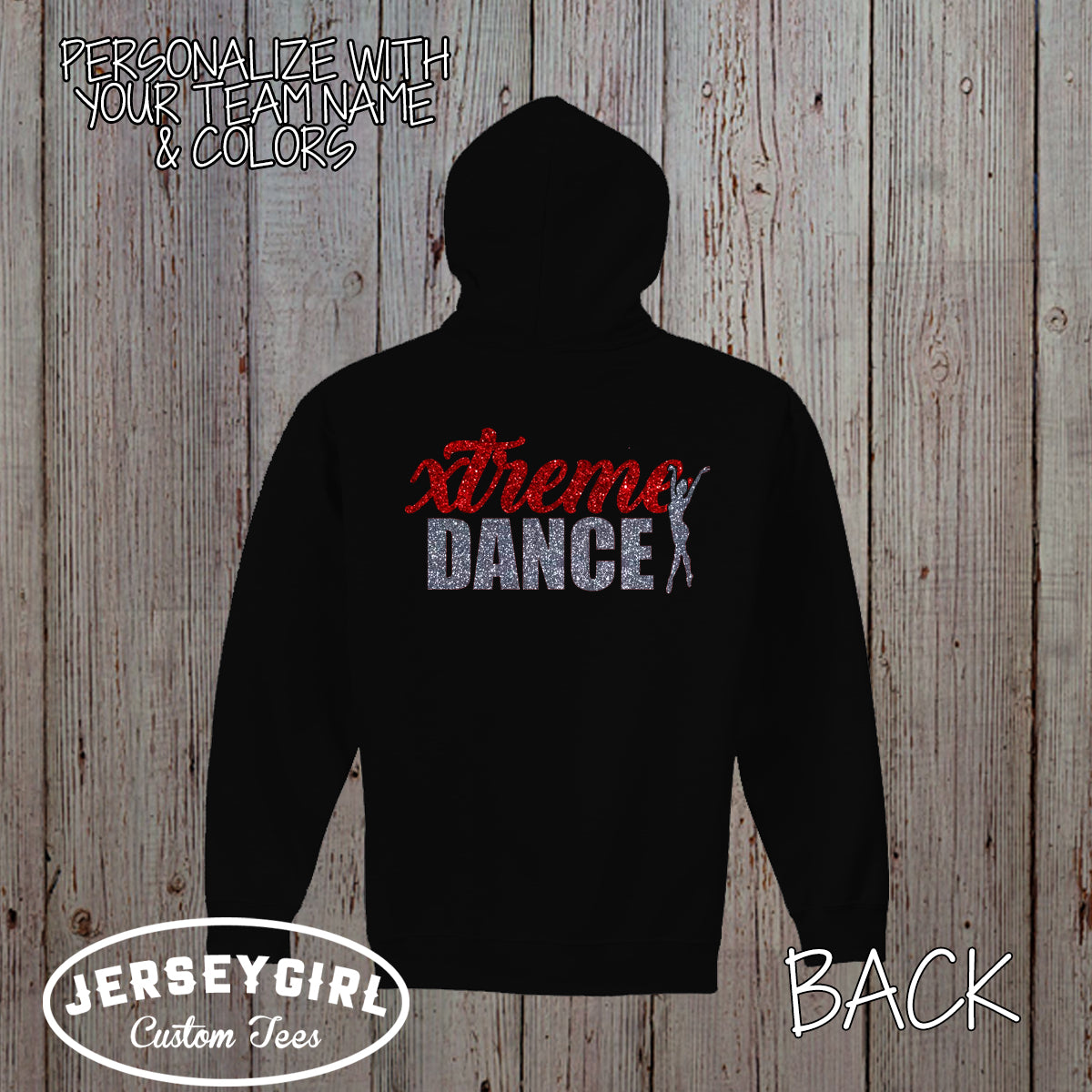 custom dance zip-up hoodie