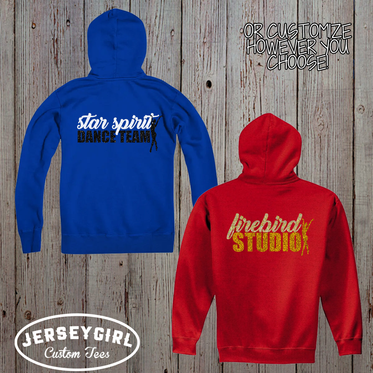 custom dance zip-up hoodie