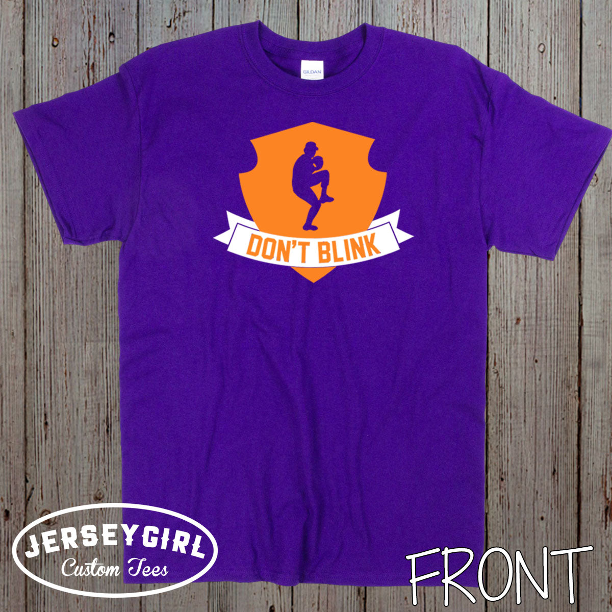 Don't Blink baseball pitcher shirt