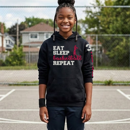 Eat Sleep Basketball Repeat hoodie
