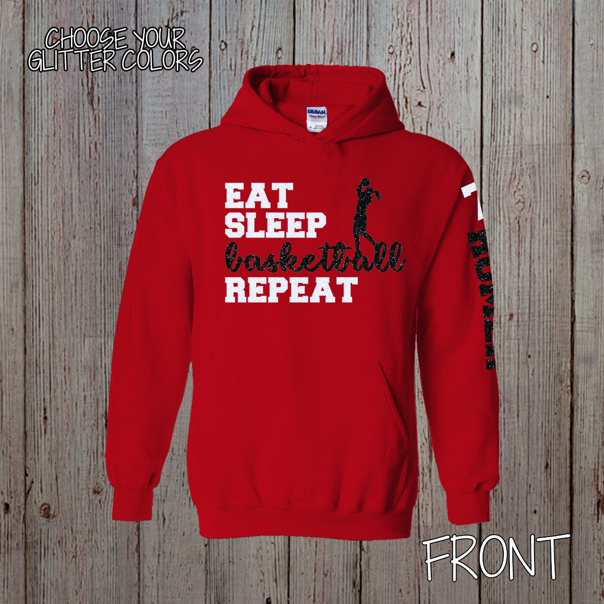 Eat Sleep Basketball Repeat hoodie