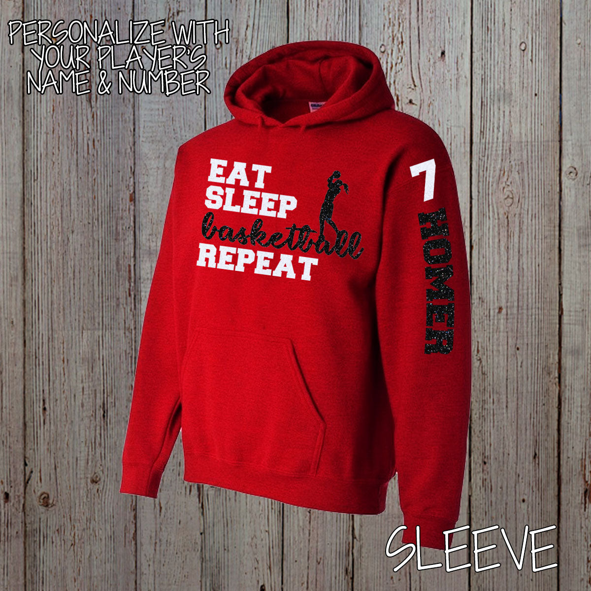 Eat Sleep Basketball Repeat hoodie