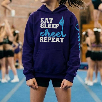 Eat Sleep Cheer Repeat hoodie