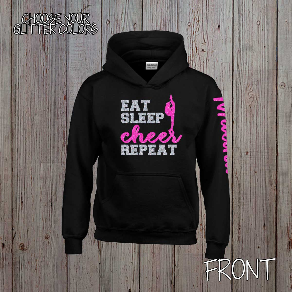 Eat Sleep Cheer Repeat hoodie