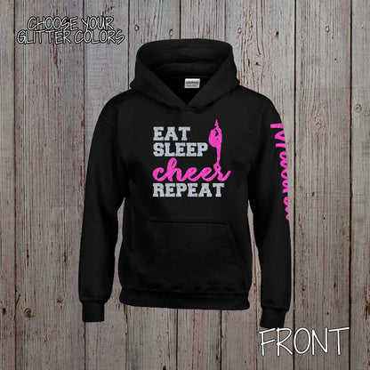 Eat Sleep Cheer Repeat hoodie