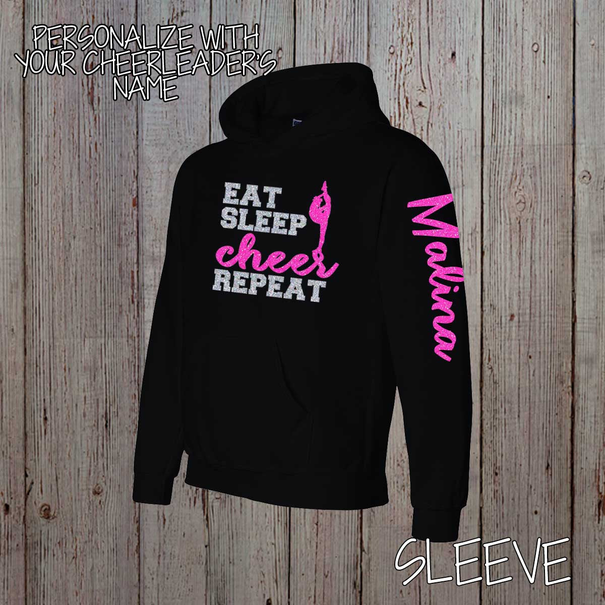Eat Sleep Cheer Repeat hoodie