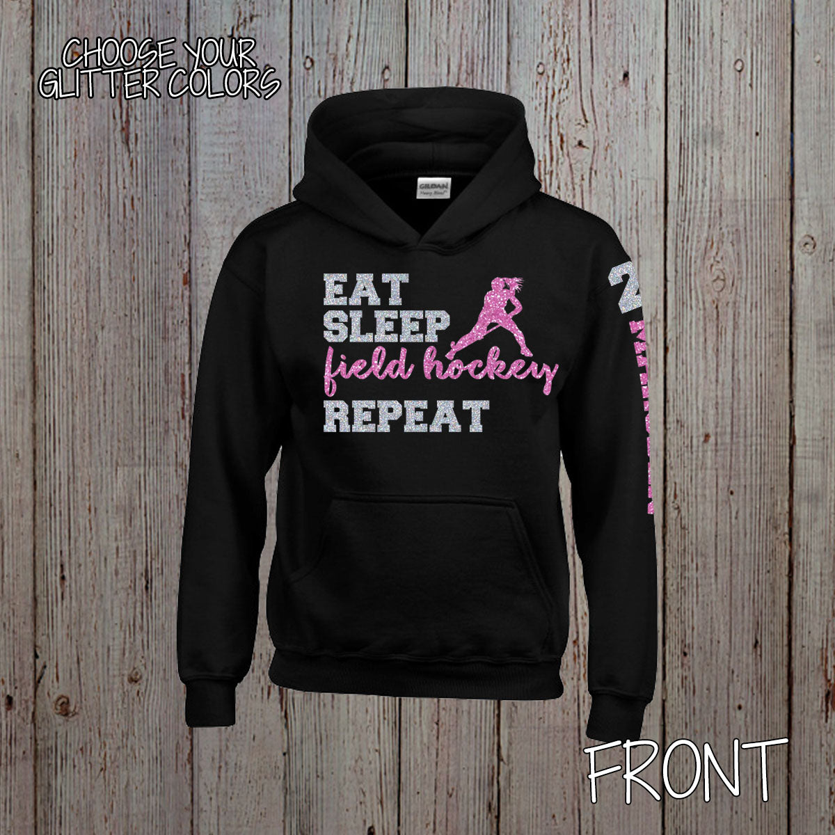 Eat Sleep Field Hockey Repeat hoodie