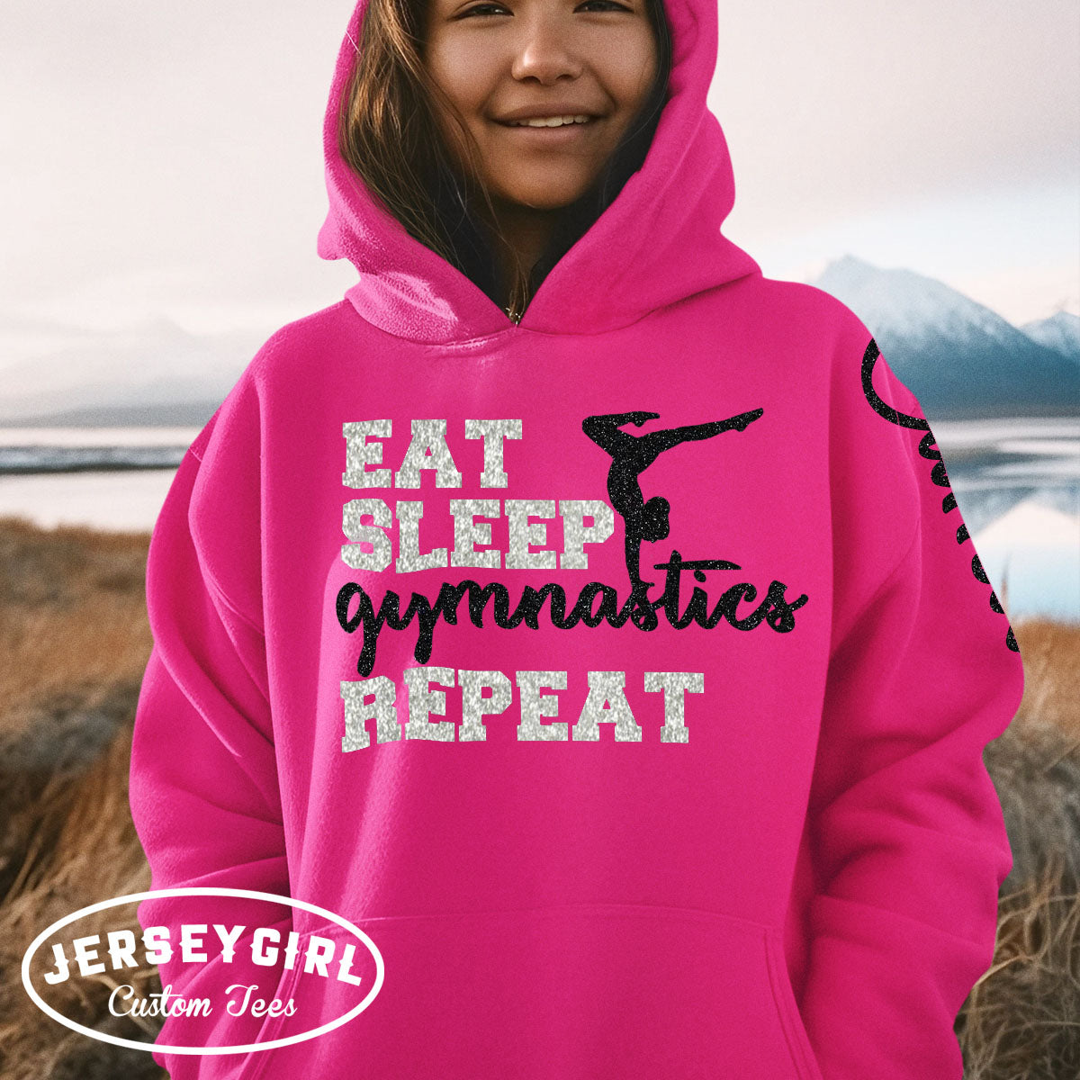 Eat Sleep Gymnastics Repeat hoodie