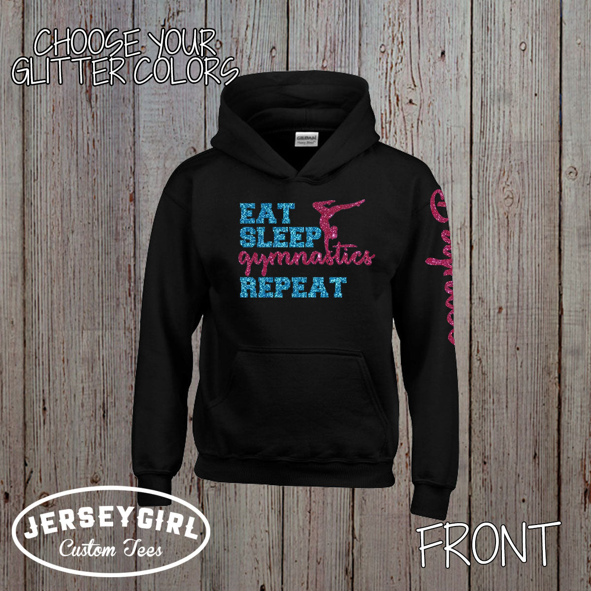 Eat Sleep Gymnastics Repeat hoodie