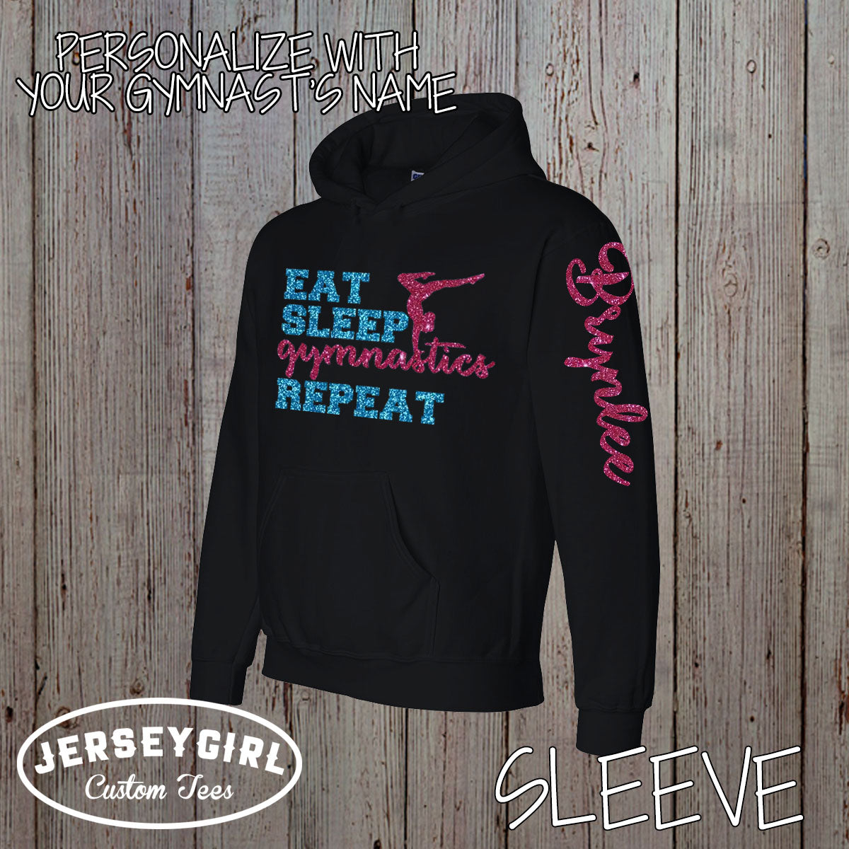 Eat Sleep Gymnastics Repeat hoodie