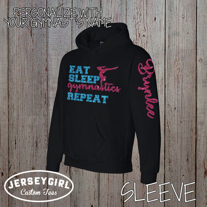 Eat Sleep Gymnastics Repeat hoodie