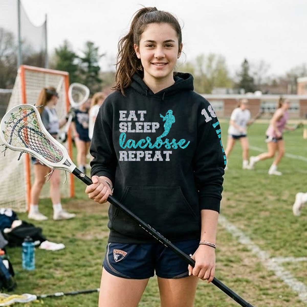 Eat Sleep Lacrosse Repeat hoodie