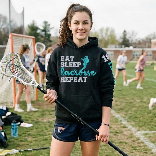 Eat Sleep Lacrosse Repeat hoodie