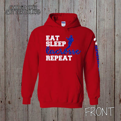 Eat Sleep Lacrosse Repeat hoodie