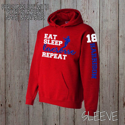 Eat Sleep Lacrosse Repeat hoodie