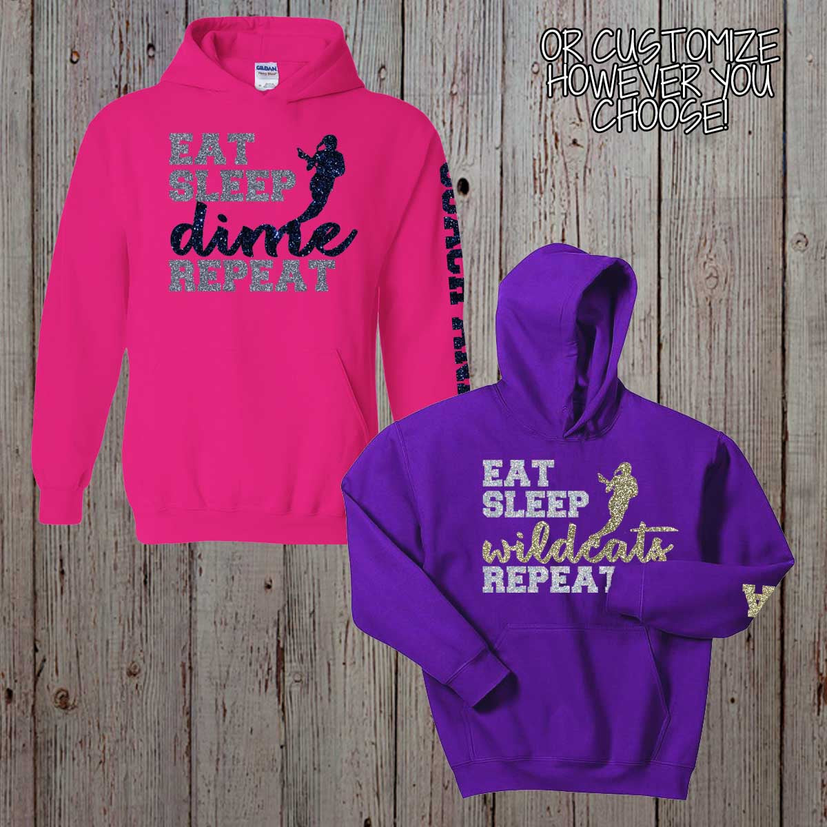 Eat Sleep Lacrosse Repeat hoodie
