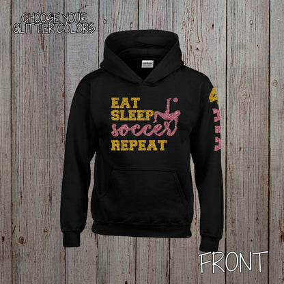 Eat Sleep Soccer Repeat hoodie