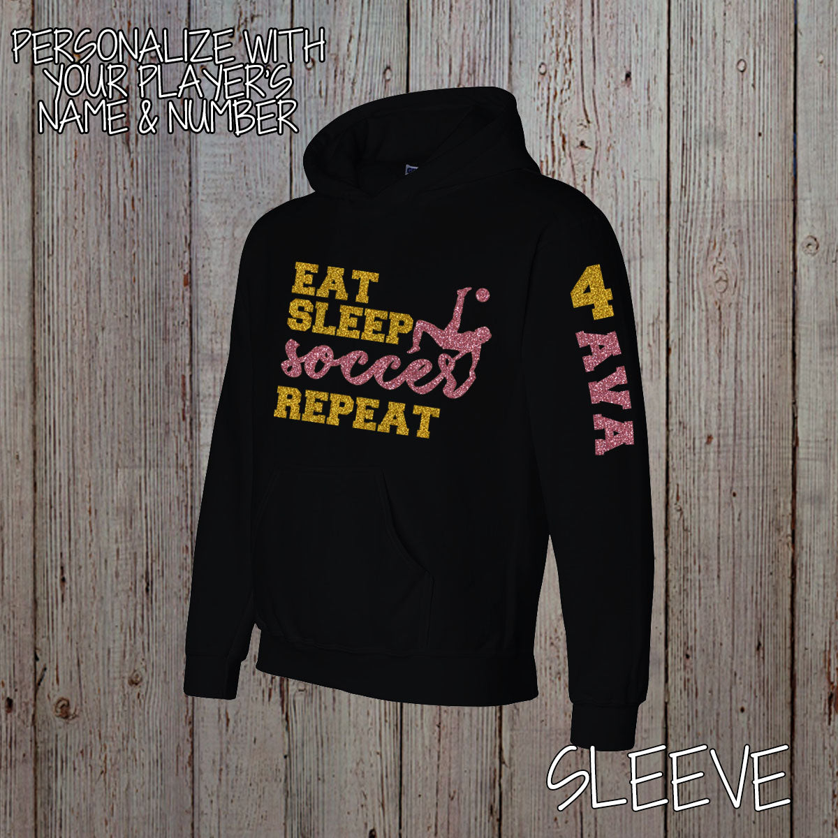 Eat Sleep Soccer Repeat hoodie