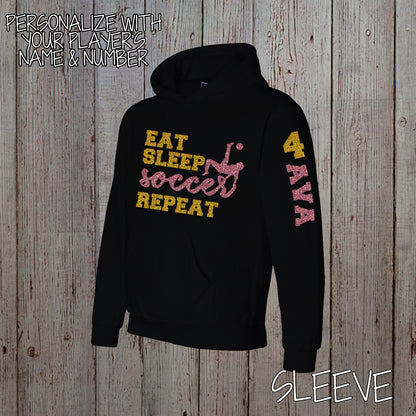 Eat Sleep Soccer Repeat hoodie