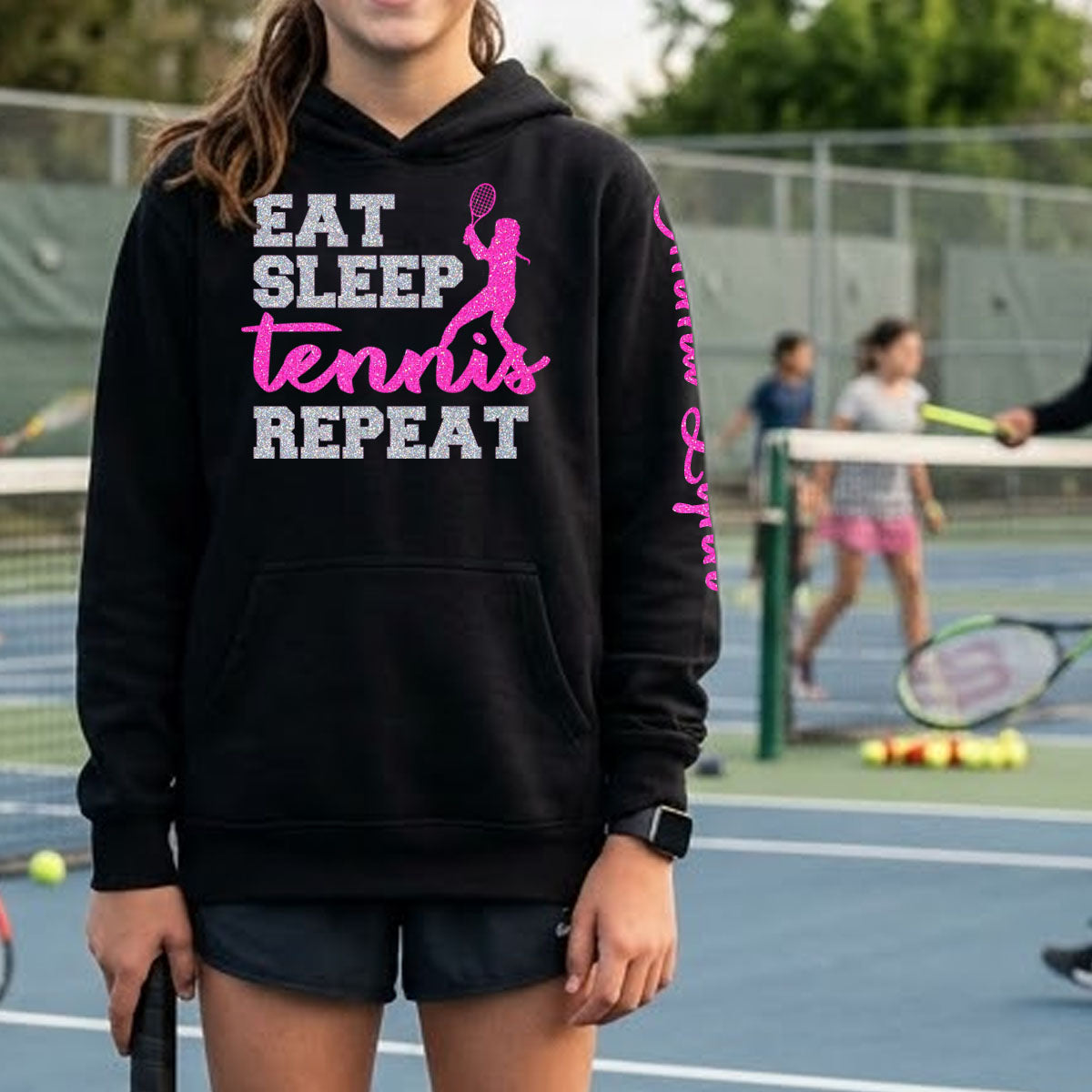 Eat Sleep Tennis Repeat hoodie