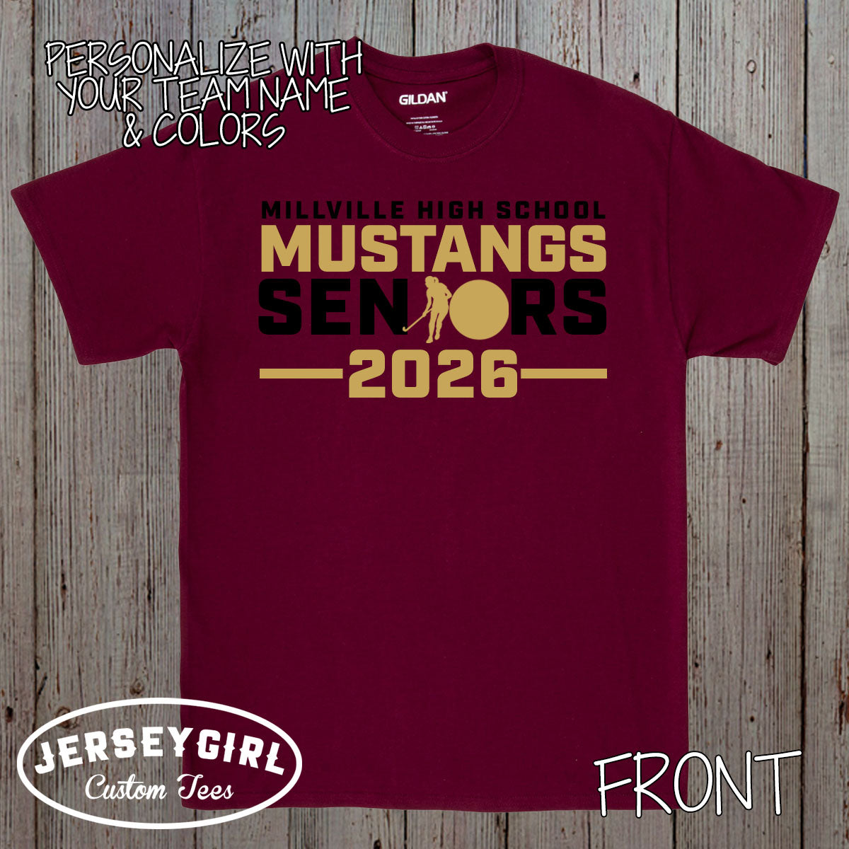 custom field hockey seniors shirt