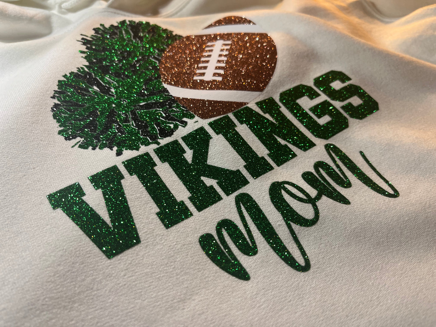 custom football and cheer mom hoodie
