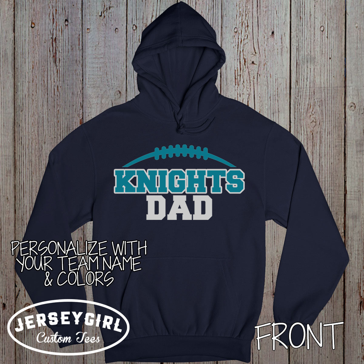custom football dad hoodie