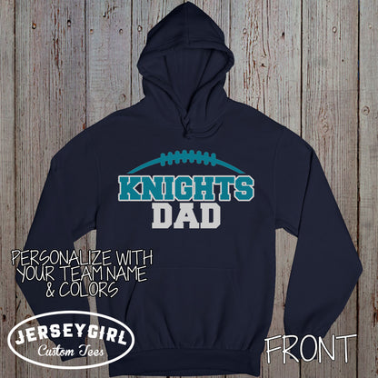custom football dad hoodie