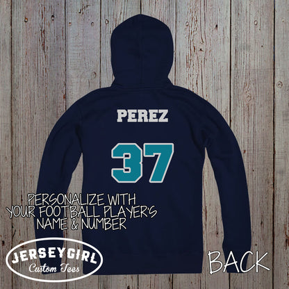 custom football dad hoodie