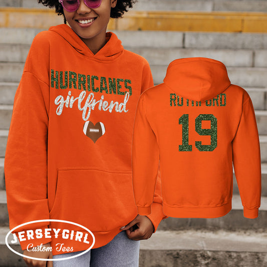 custom football girlfriend hoodie