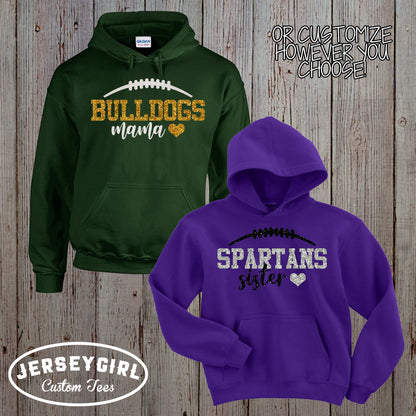 custom football girlfriend hoodie