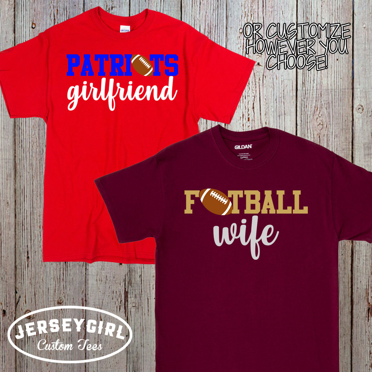 custom football girlfriend shirt