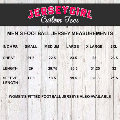 football jersey size chart
