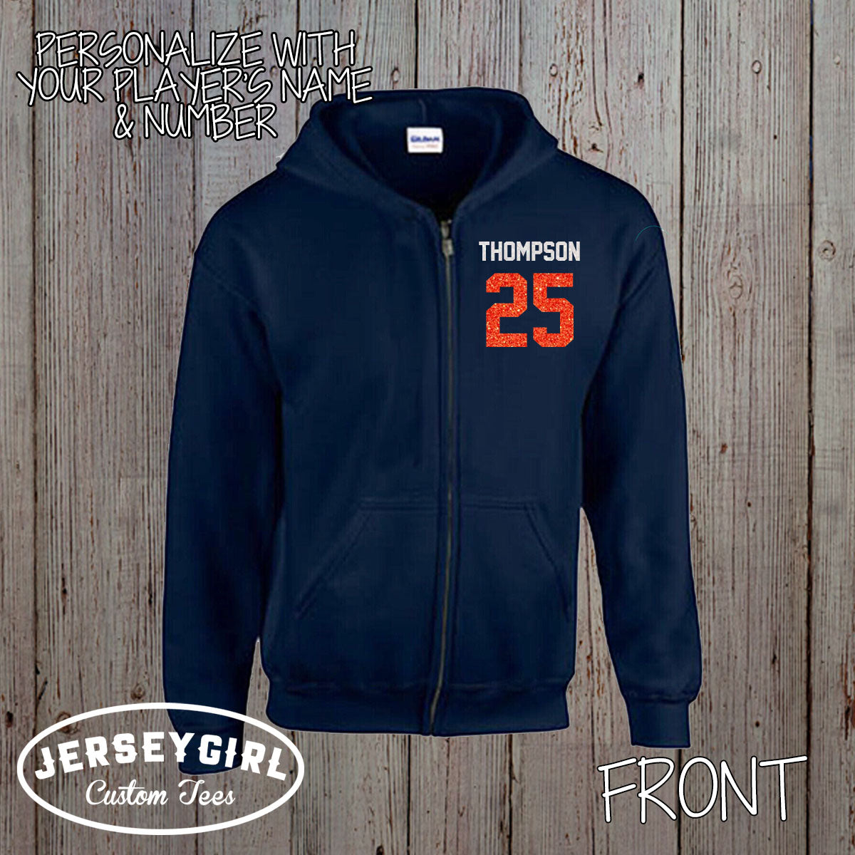 custom football mom zip up hoodie