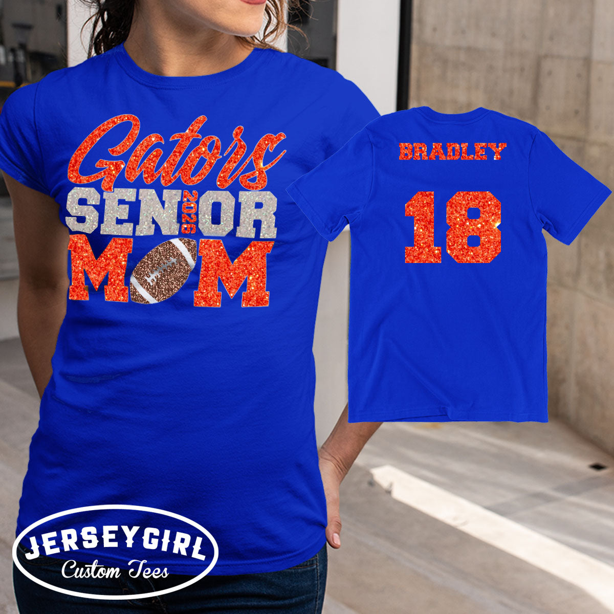 custom football senior mom shirt