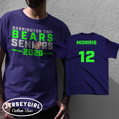 custom football seniors shirt