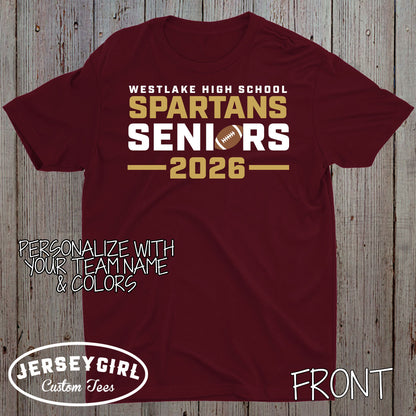 custom football seniors shirt