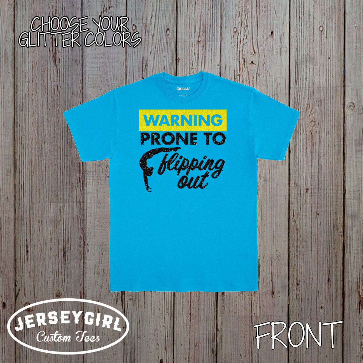 Warning Prone to Flipping Out gymnastics shirt