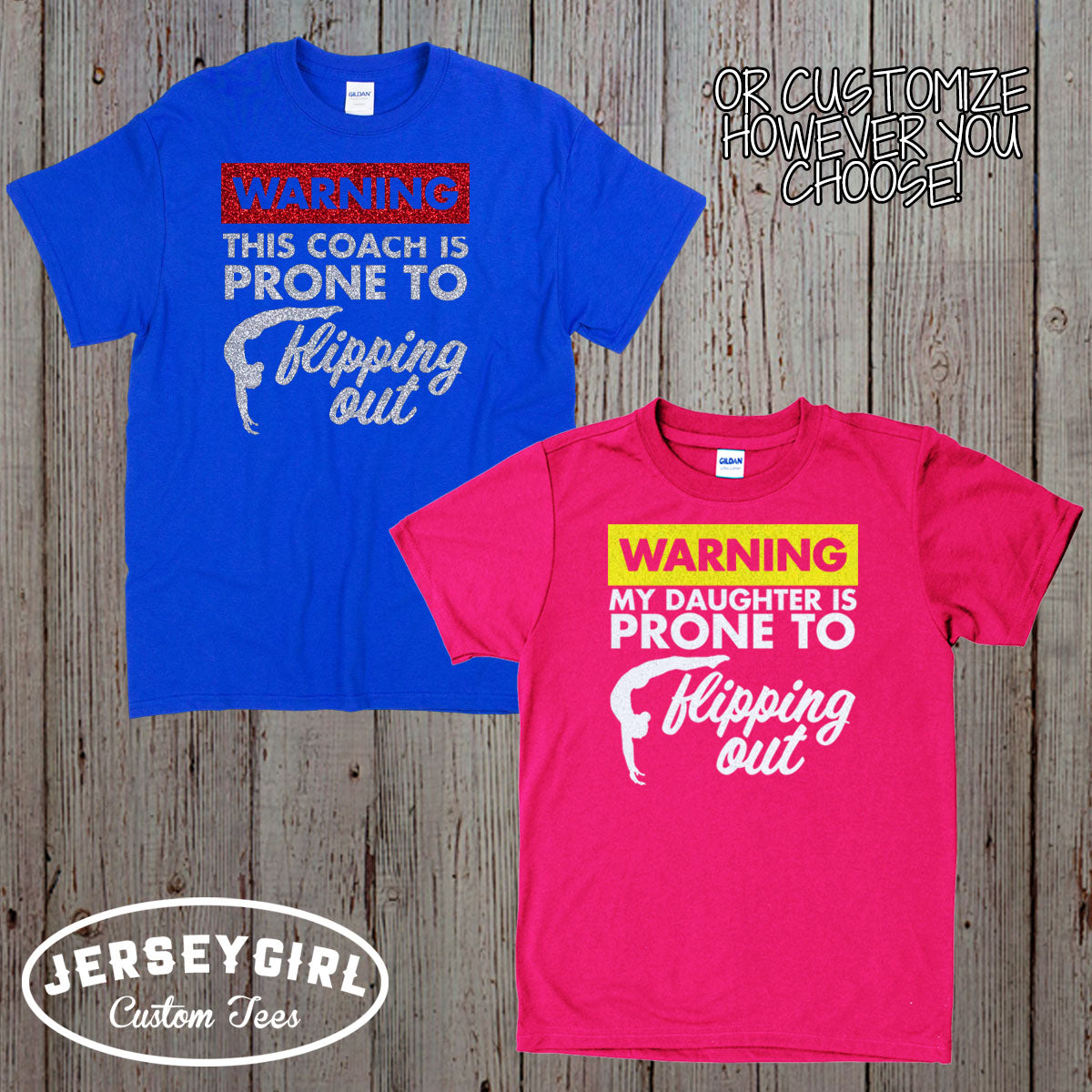 Warning Prone to Flipping Out gymnastics shirt