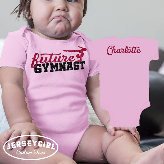 future gymnast baby bodysuit