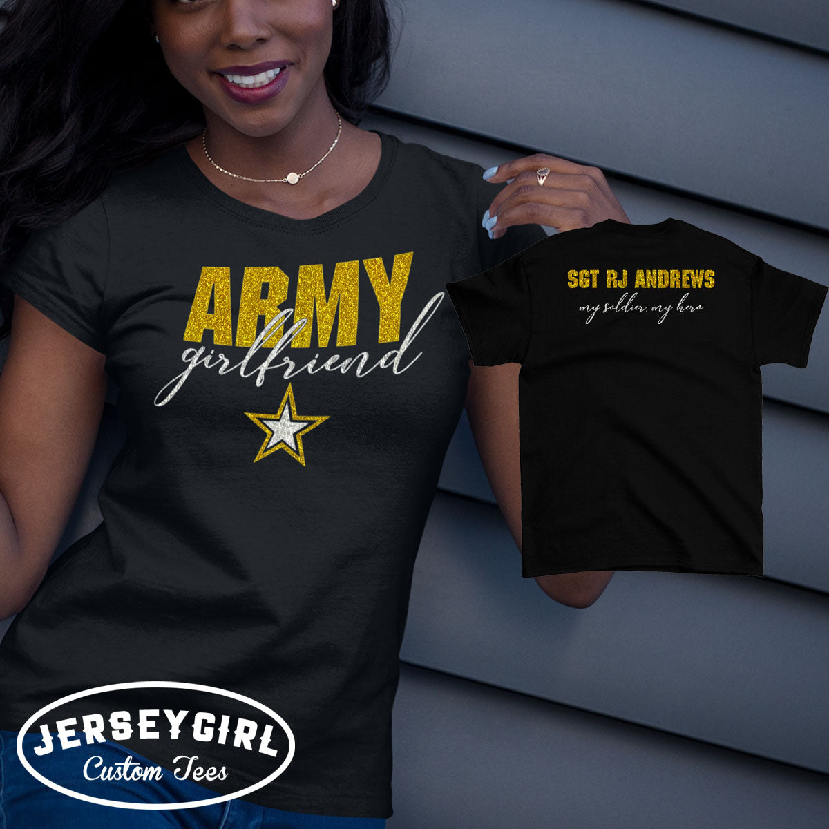 personalized Army girlfriend shirt
