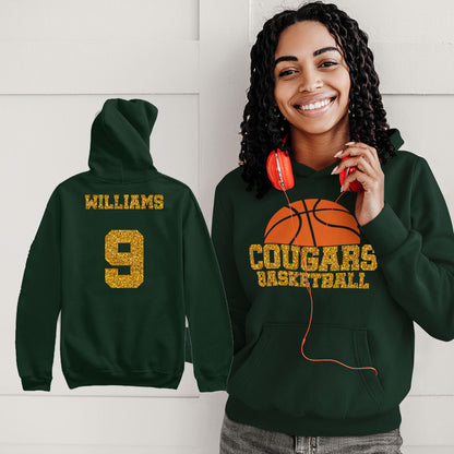 glitter basketball sweatshirt