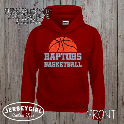 glitter basketball sweatshirt