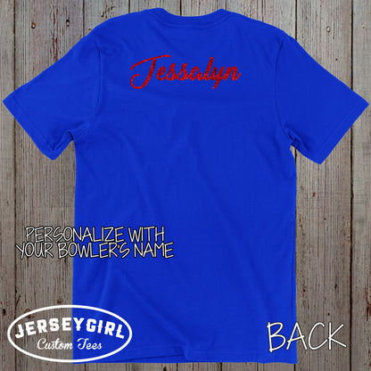 personalized bowling mom shirt