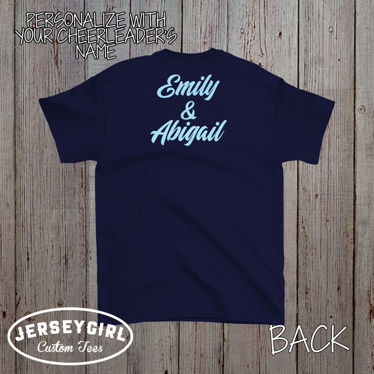 glitter cheer dad shirt with name