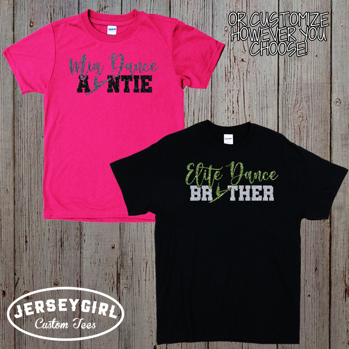 glitter dance dad shirt