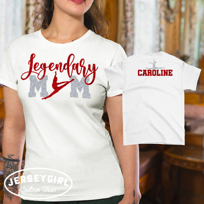 glitter dance mom shirt